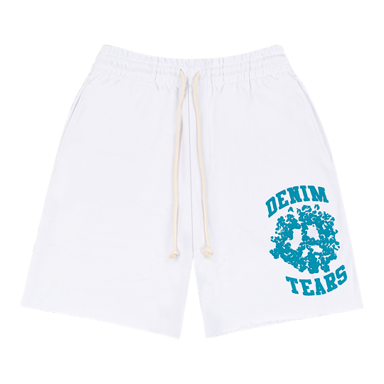 Denim University Sweat Shorts White