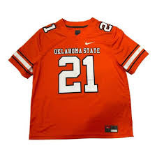 Barry Sanders Signed Oklahoma State Cowboys 1988 SeaWorld Holiday Bowl Career Stat Jersey (JSA COA) - MAVERICKFITS