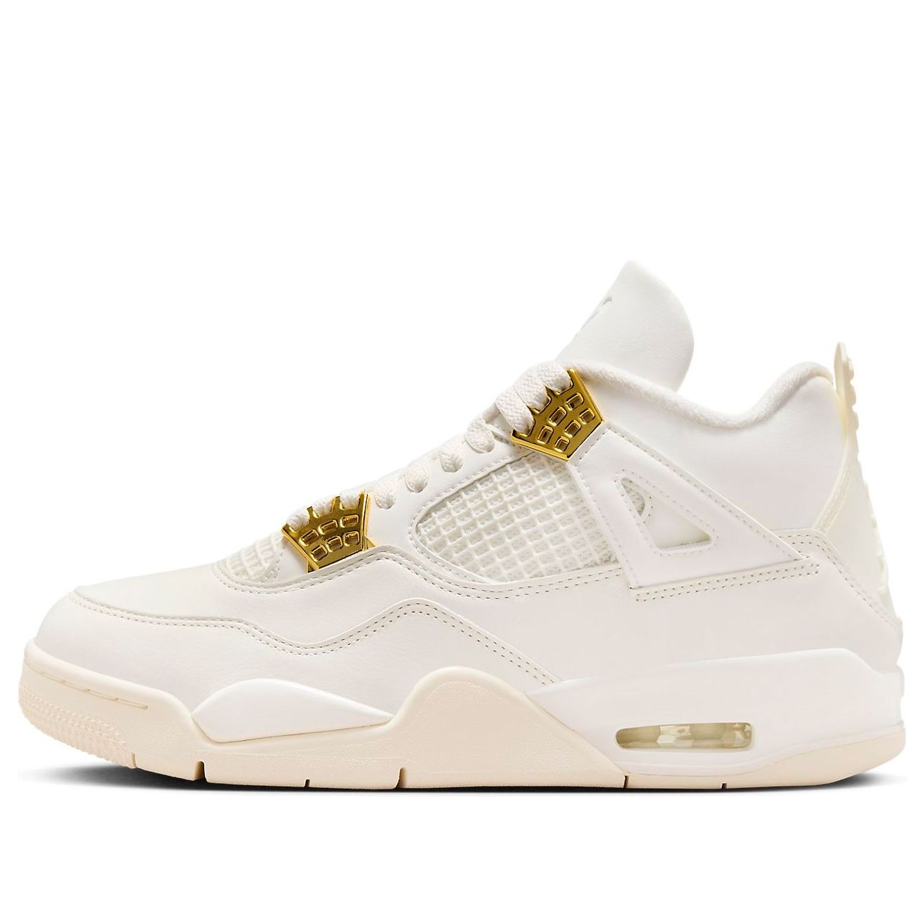 (WMNS) Air Jordan 4 Retro 'Metallic Gold' AQ9129-170 #JFS