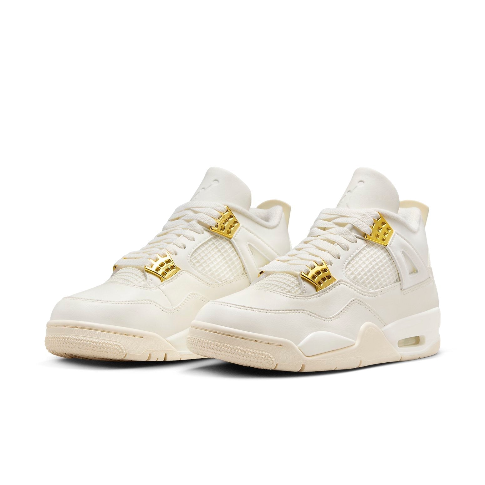 (WMNS) Air Jordan 4 Retro 'Metallic Gold' AQ9129-170 #JFS