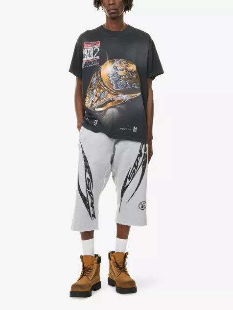 HELLSTAR Graphic-Print Relaxed-Fit Cotton T-Shirt