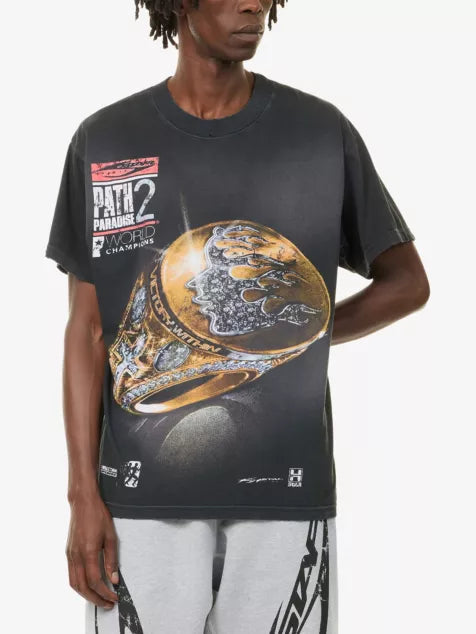 HELLSTAR Graphic-Print Relaxed-Fit Cotton T-Shirt