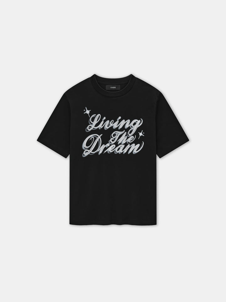CRYSTAL LIVING THE DREAM TEE - Black