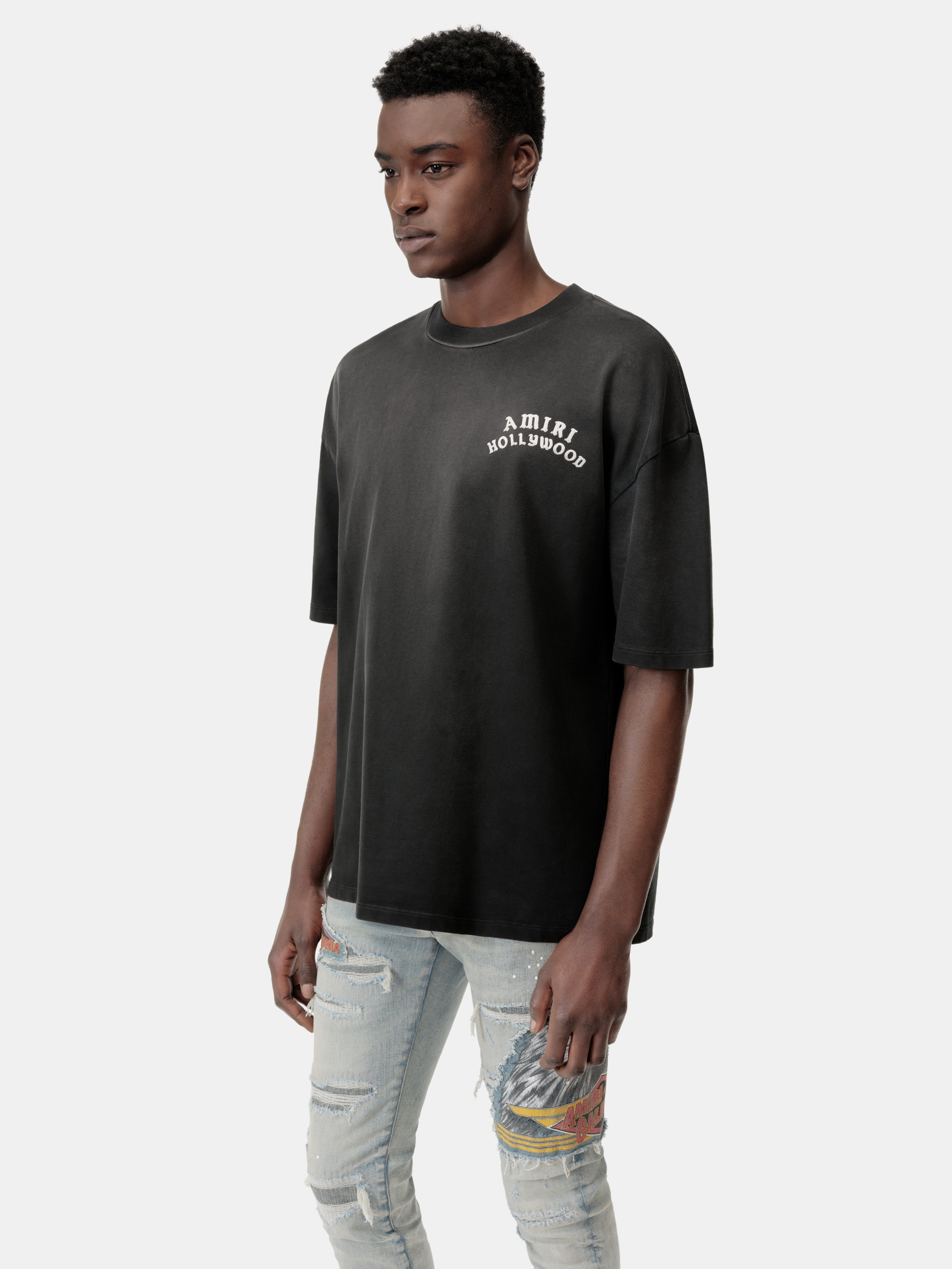 AMIRI HOLLYWOOD OVERSIZED TEE - Black