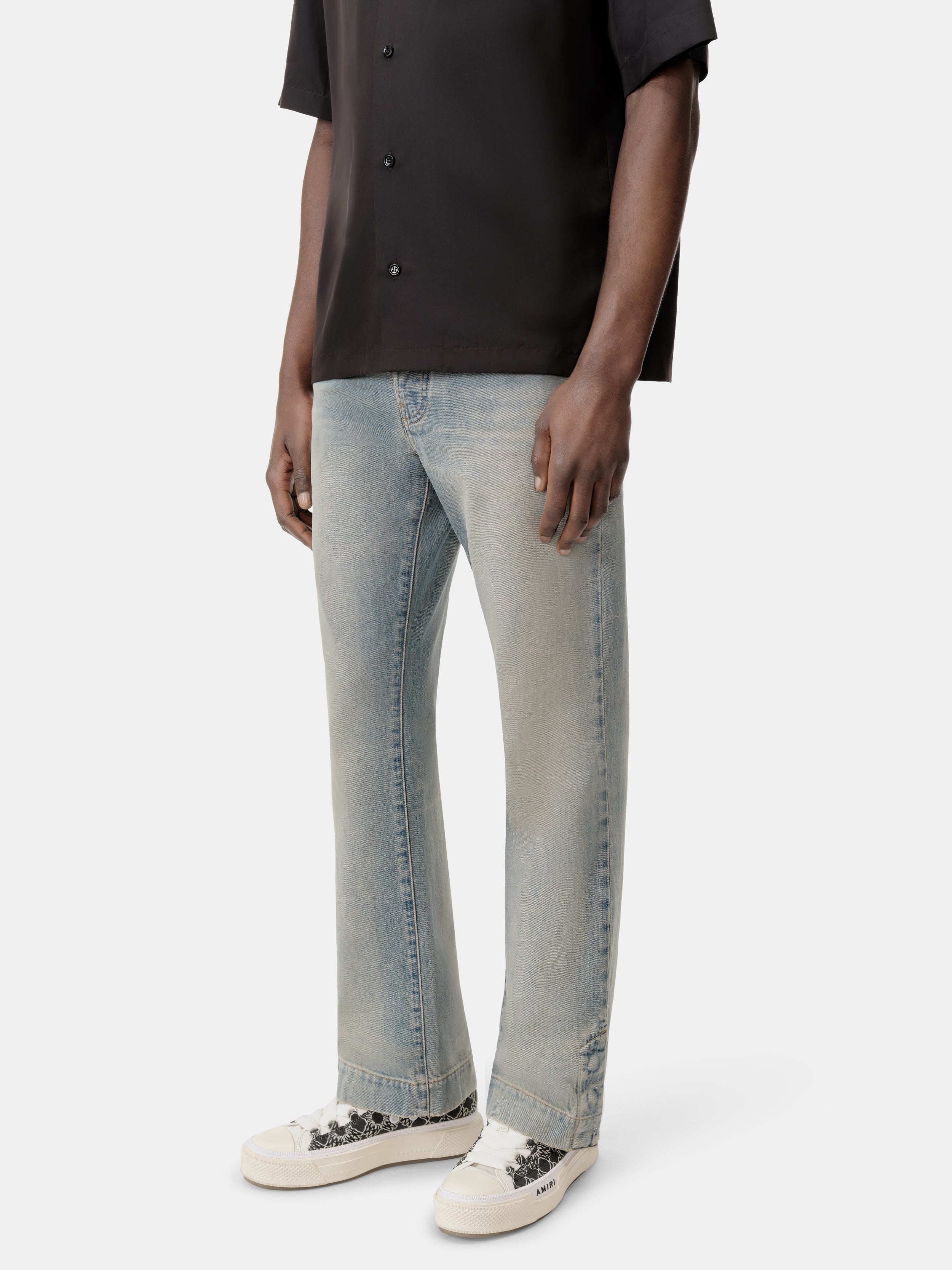 STRAIGHT FLARE JEAN - Antique Indigo