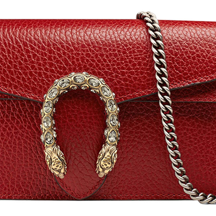 (WMNS) Gucci Dionysus Series Leather Bag Single-Shoulder Bag MIni-Size Red 476432-CAOGX-8990 #.