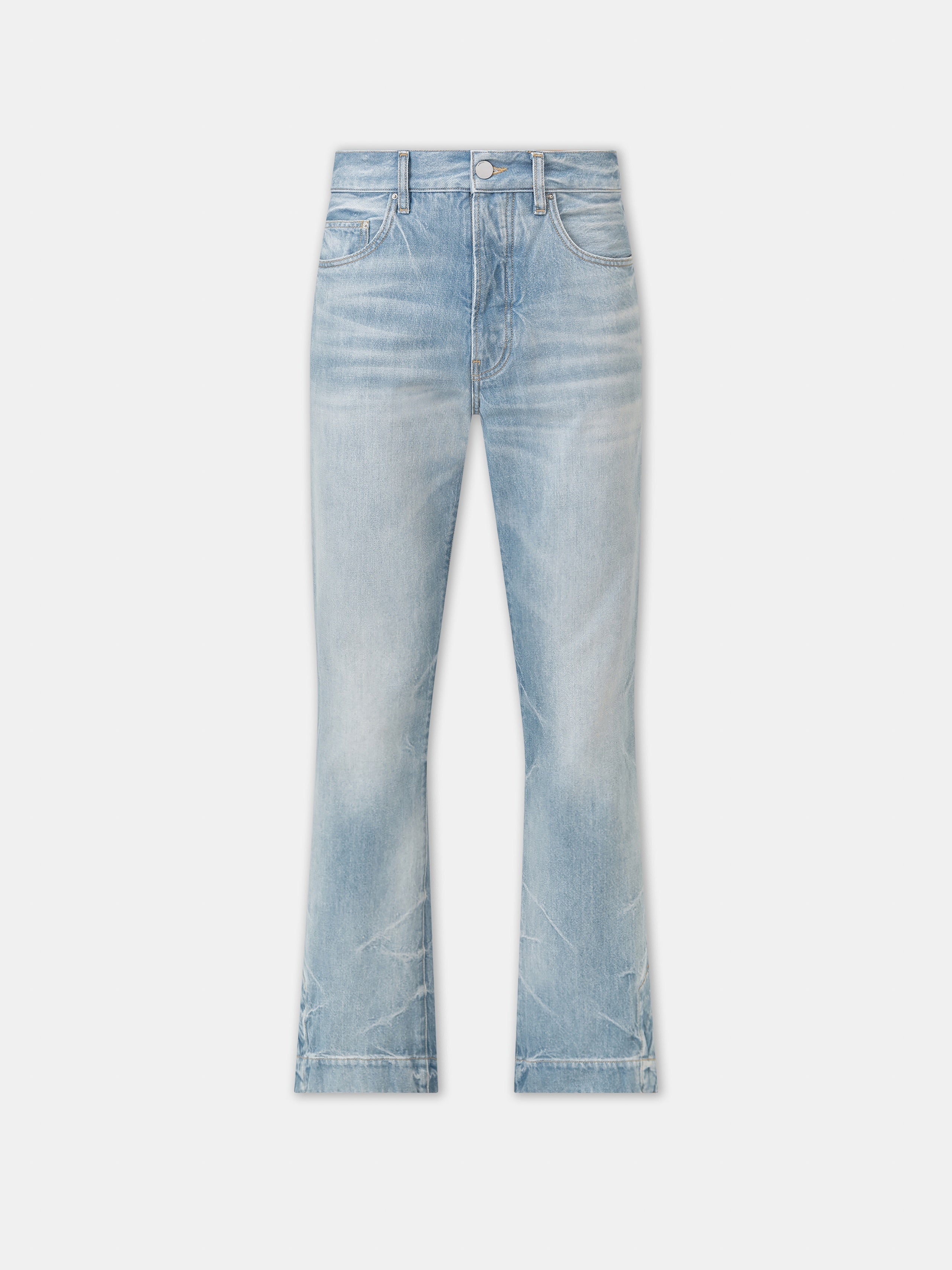STRAIGHT FLARE JEAN - Faded Indigo