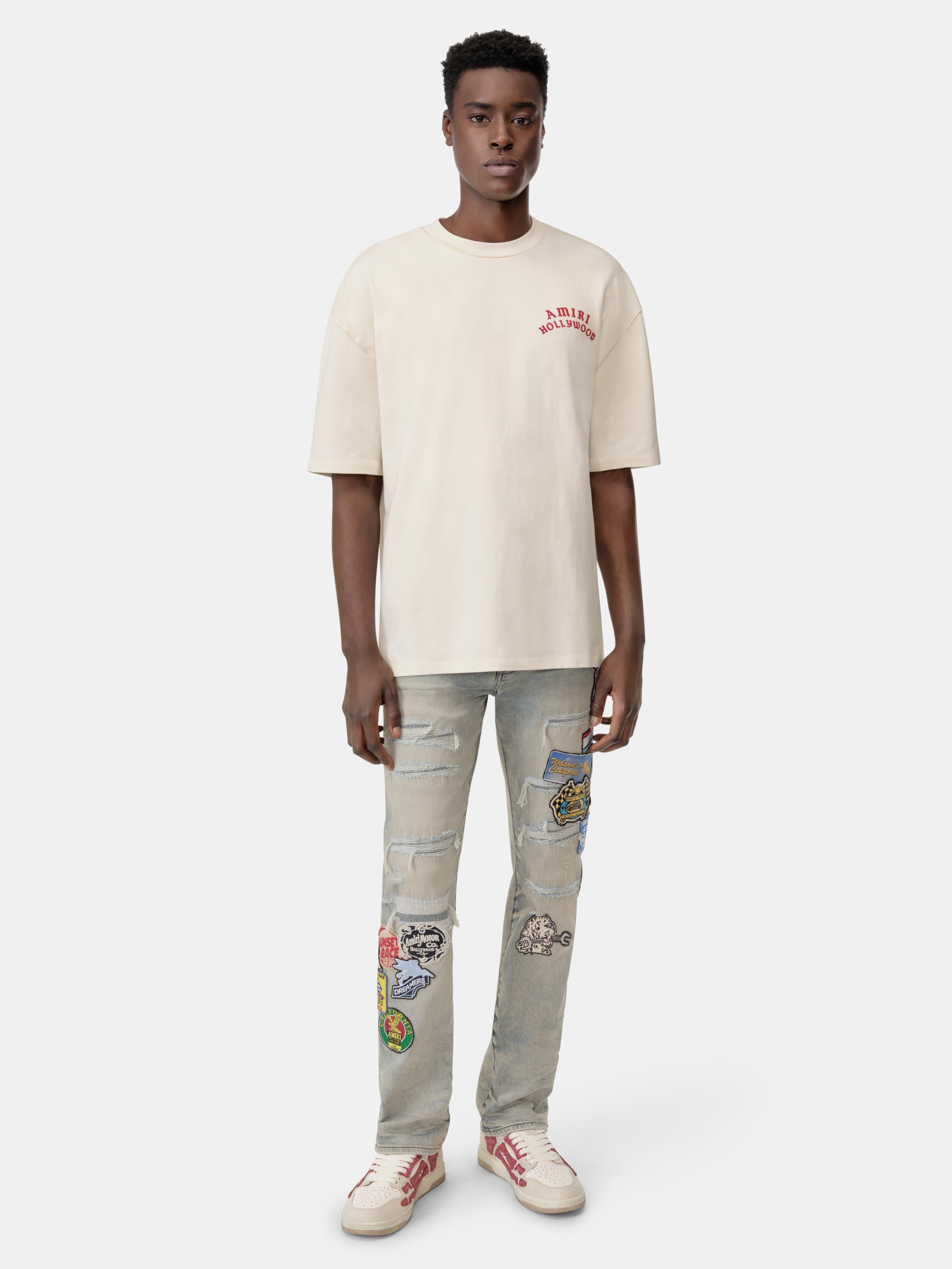 STATION PATCH REPAIR SLIM JEAN - Perfect Antique Indigo