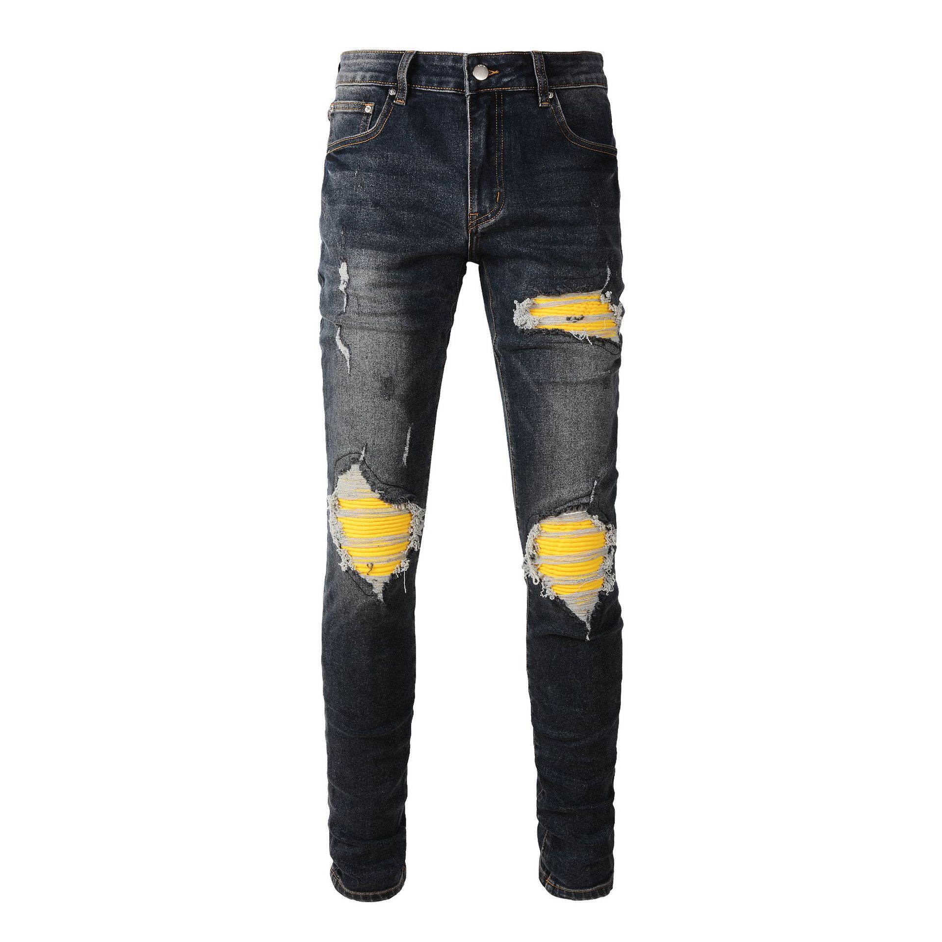 European And American Fashion Street Fashion Close-fitting And Slim-fitting Skinny Jeans - MAVERICKFITS