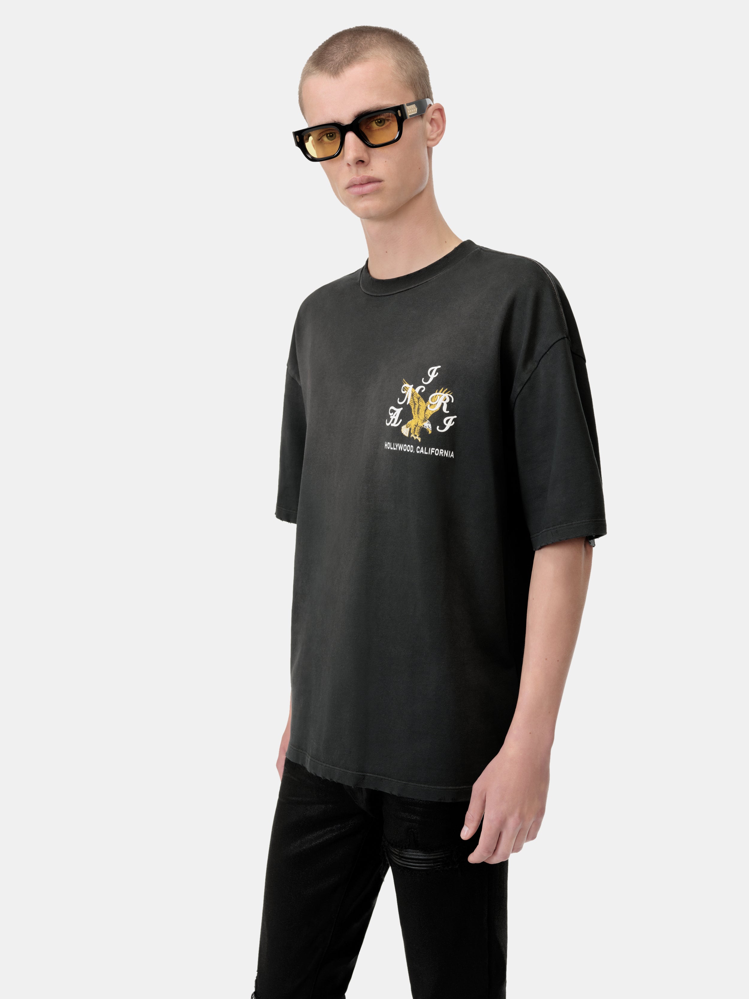 AMIRI EAGLE OVERSIZED TEE - Black