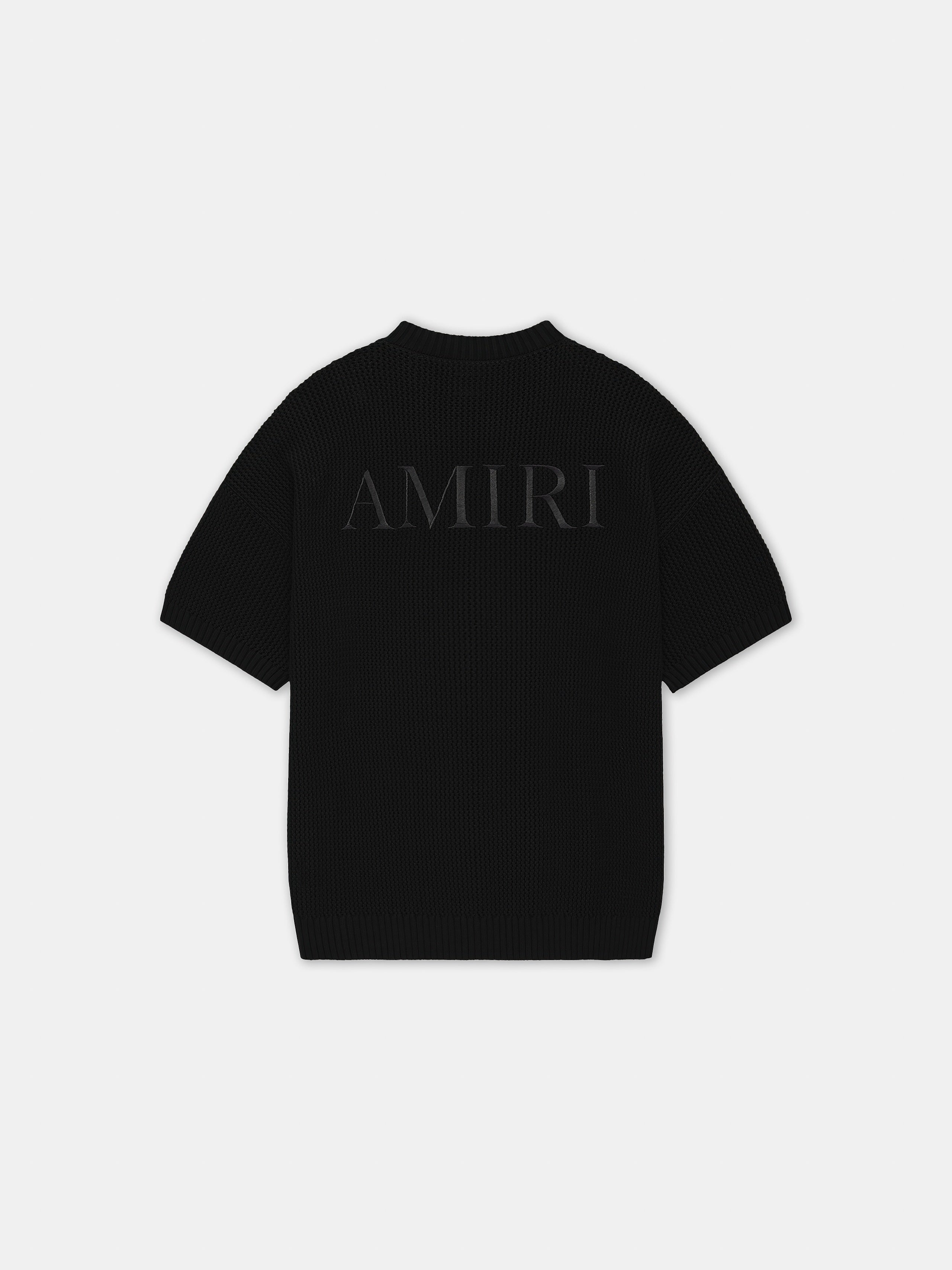 AMIRI CROCHET MESH TSHIRT - Black