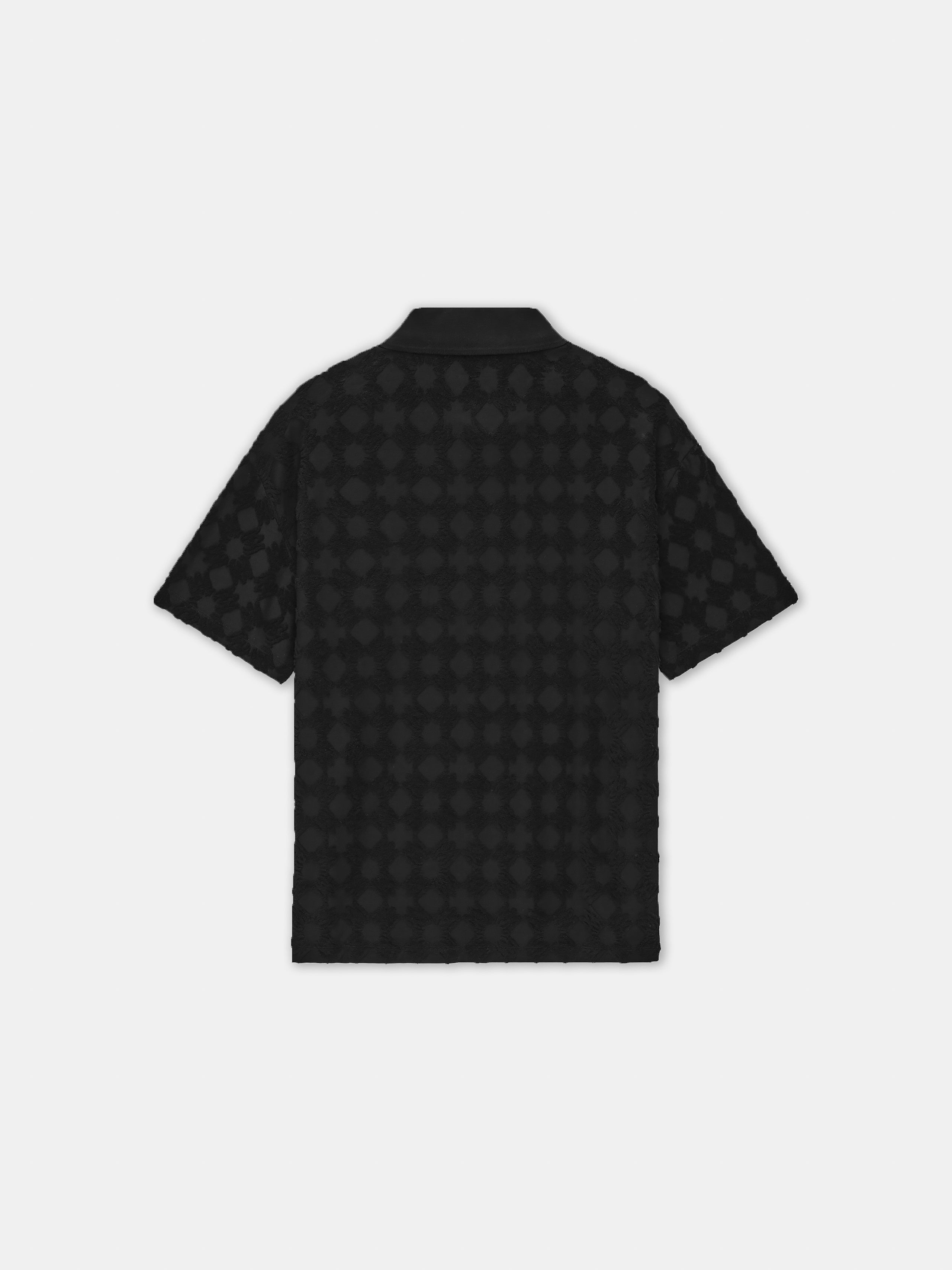 MA QUAD TOWELING POLO - Black