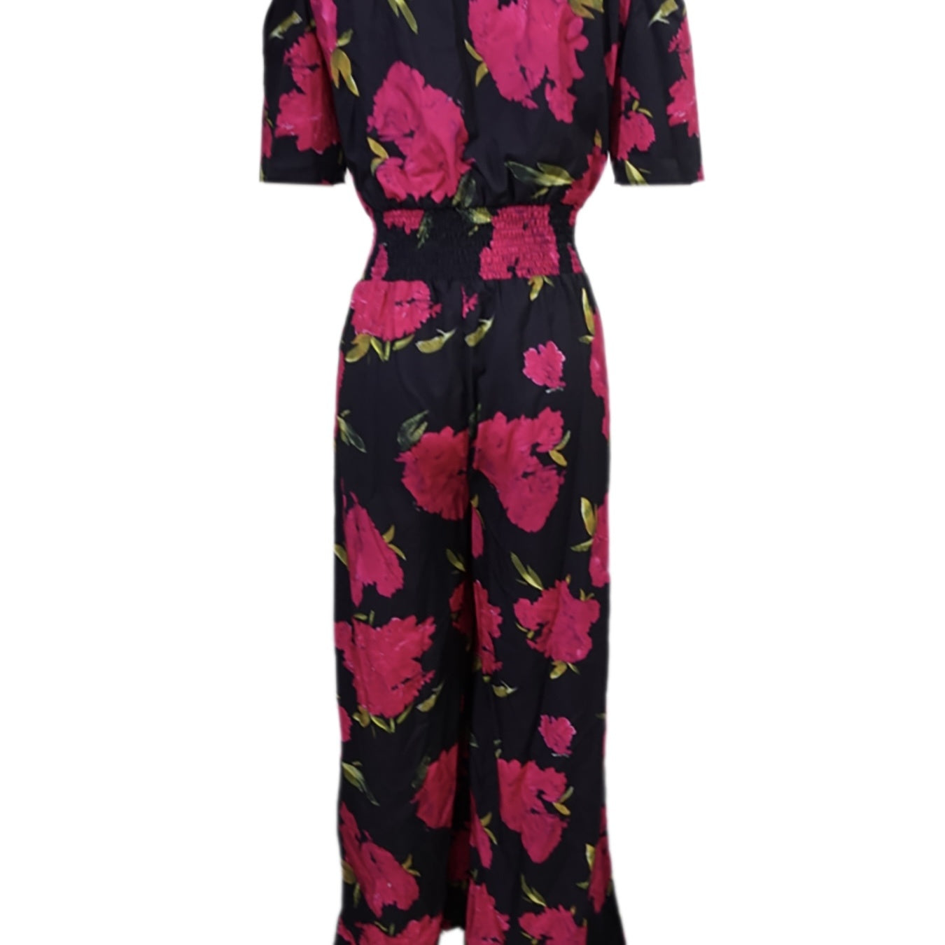 Ladies' One Shoulder Floral Print Waist Cinching Off Shoulder Sexy Fashion Jumpsuit - MAVERICKFITS