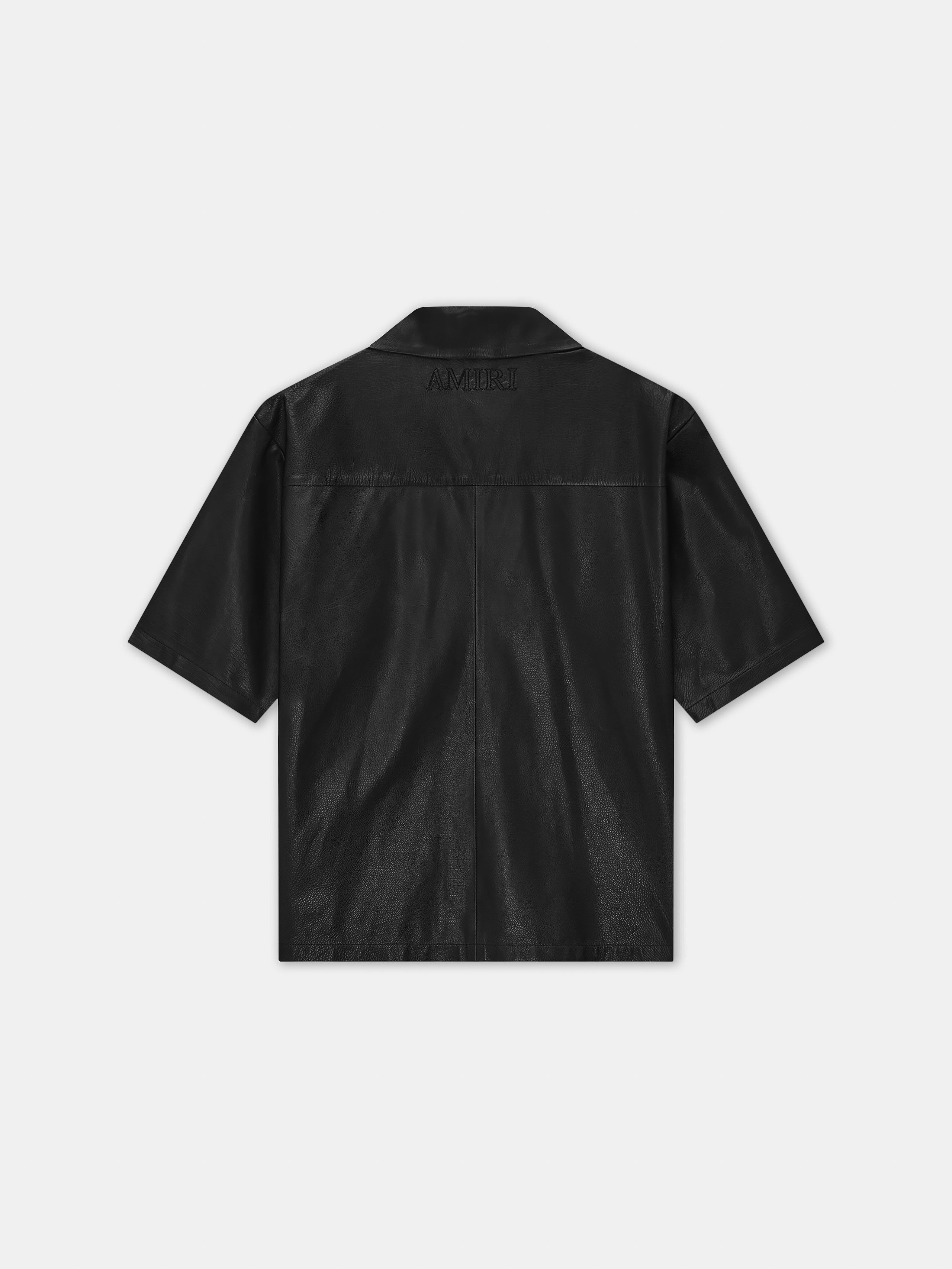 MA LEATHER CAMP SHIRT - Black