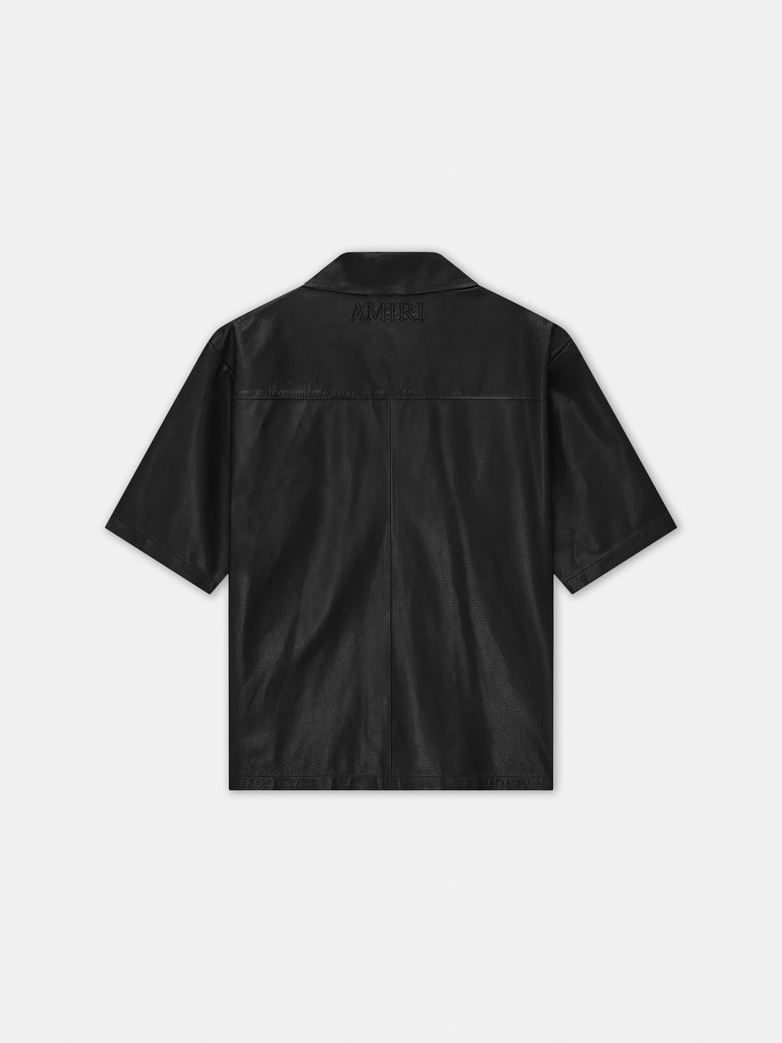 MA LEATHER CAMP SHIRT - Black