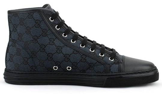 Gucci Monogram High top sneakers ' Black '.
