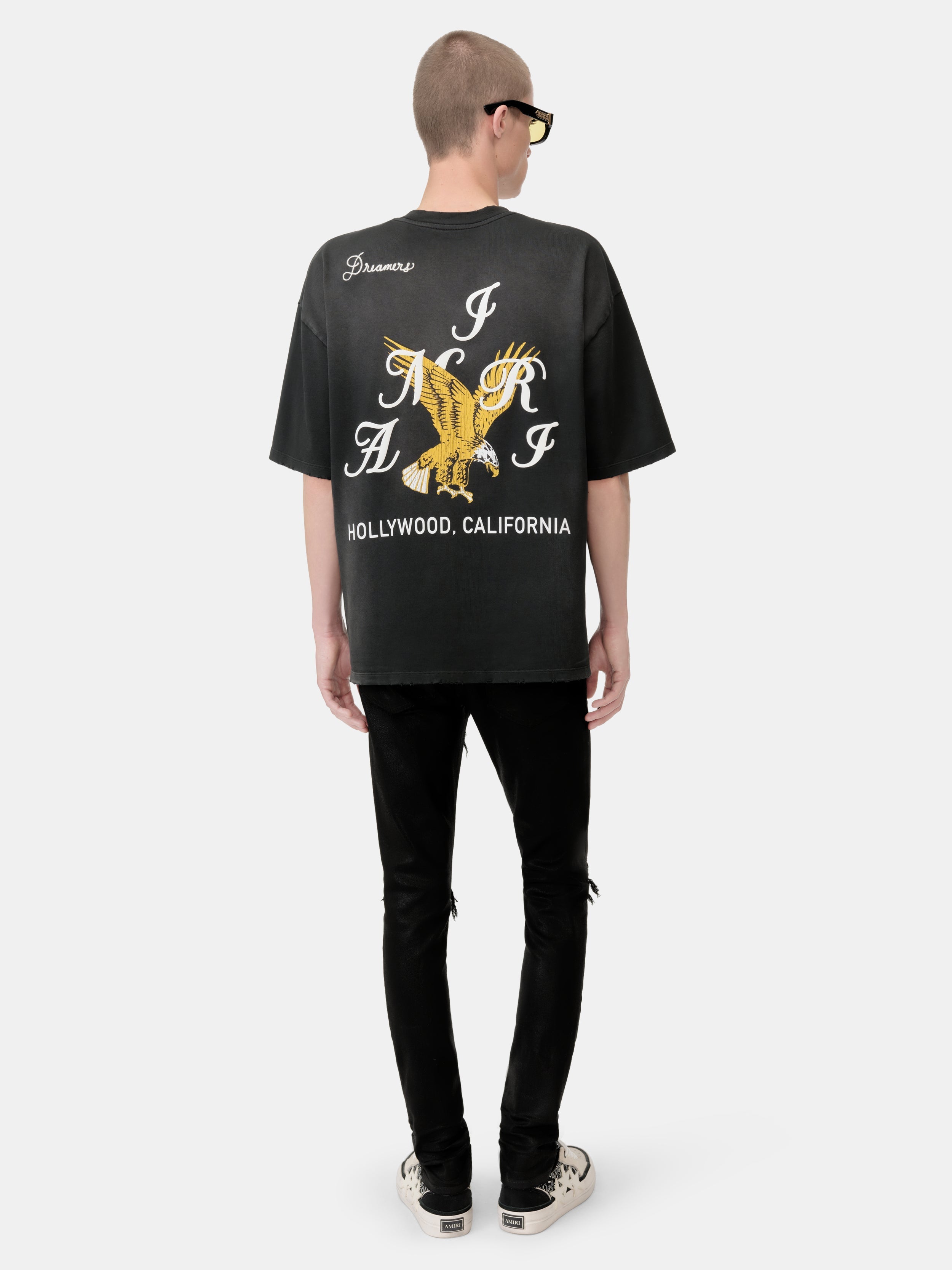AMIRI EAGLE OVERSIZED TEE - Black