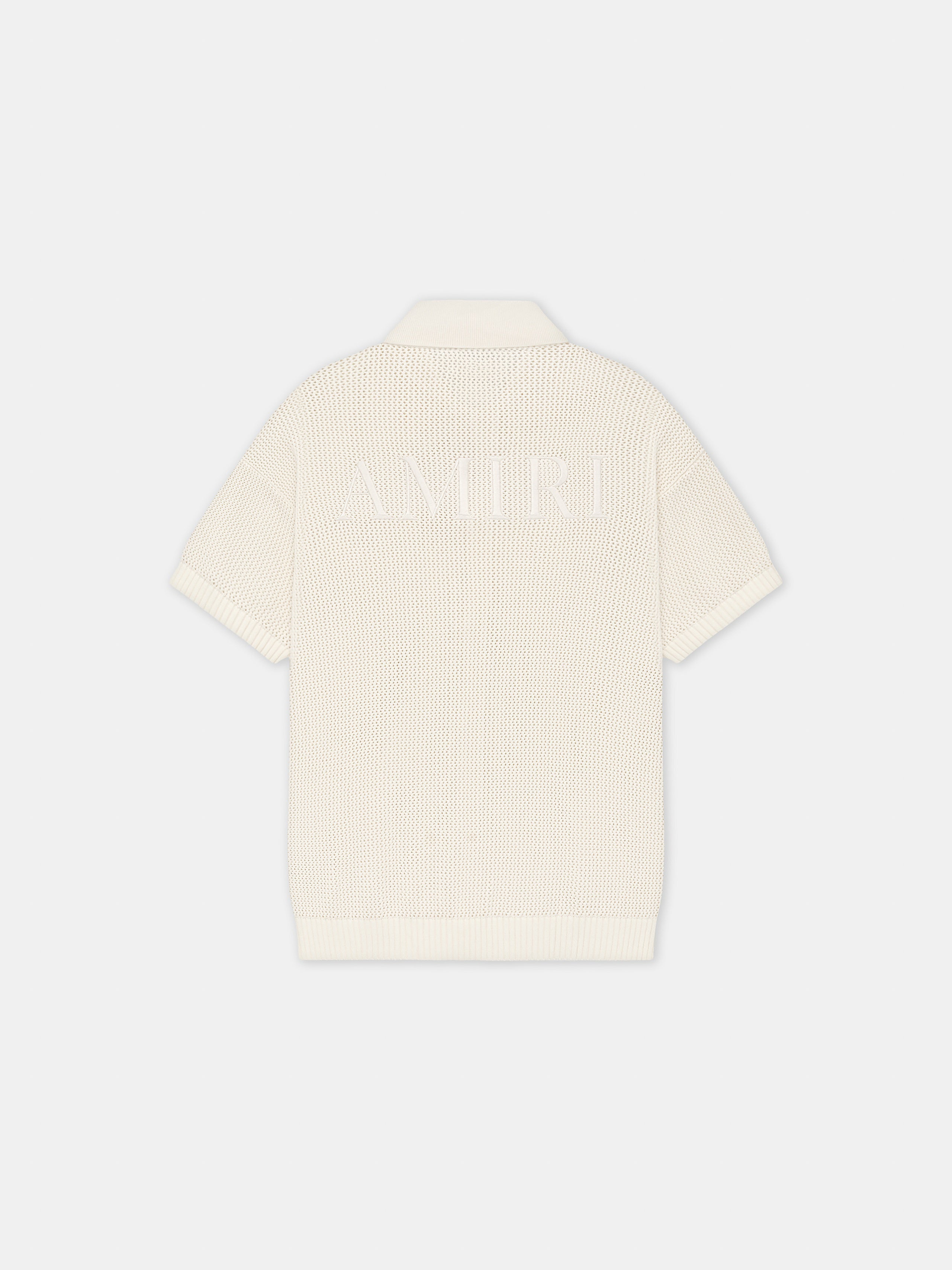 AMIRI CROCHET MESH SHIRT - Ivory
