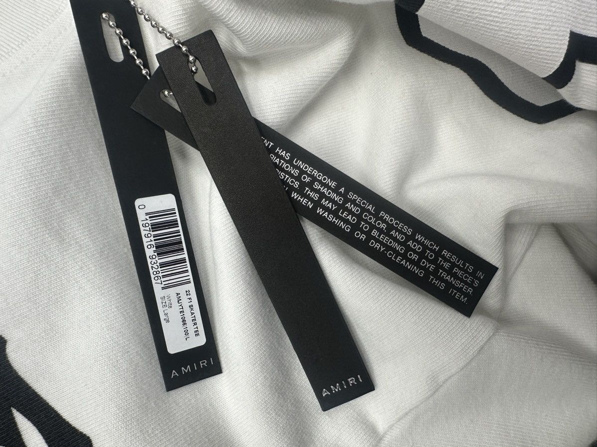 Amiri White Hockey Jersey Tee