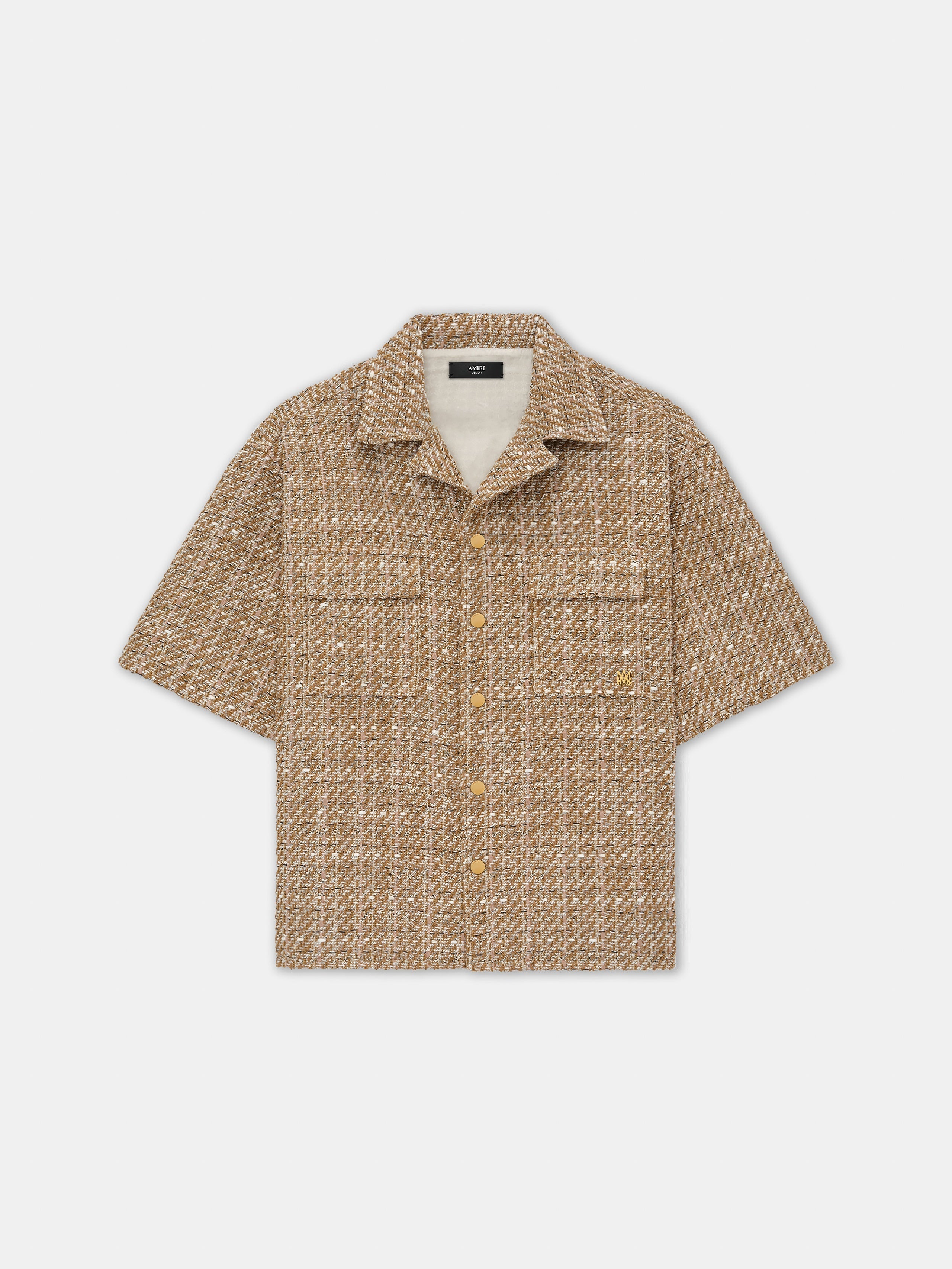 BOUCLE CAMP SHIRT - Camel