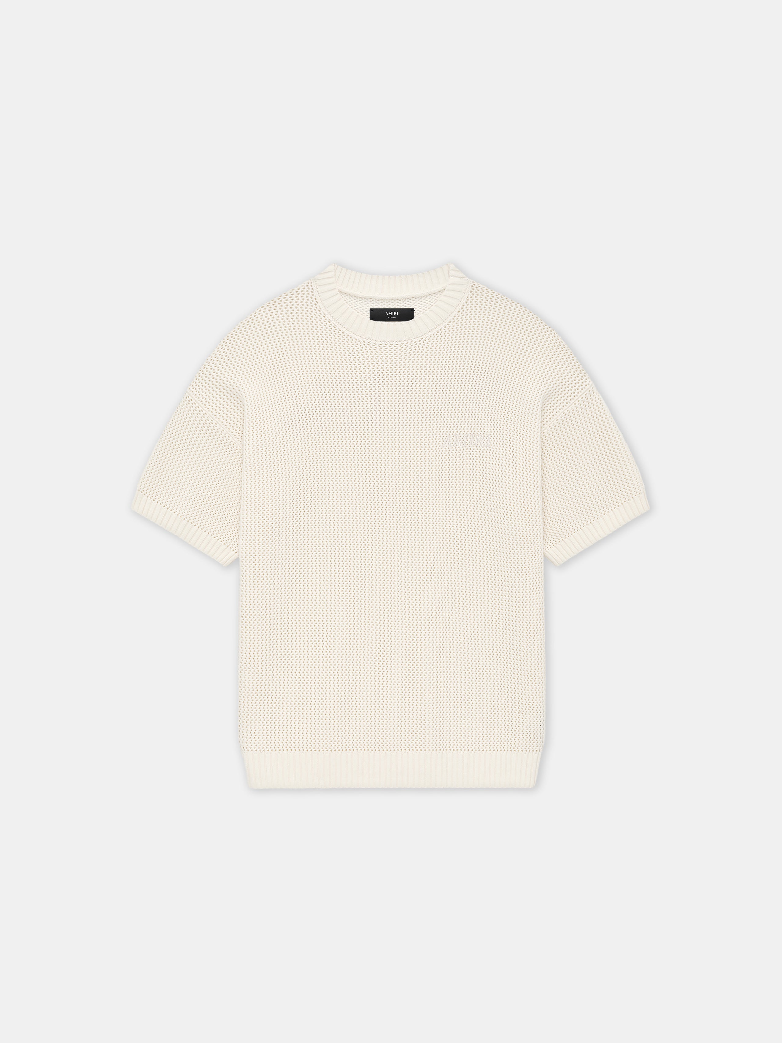 AMIRI CROCHET MESH TSHIRT - Ivory