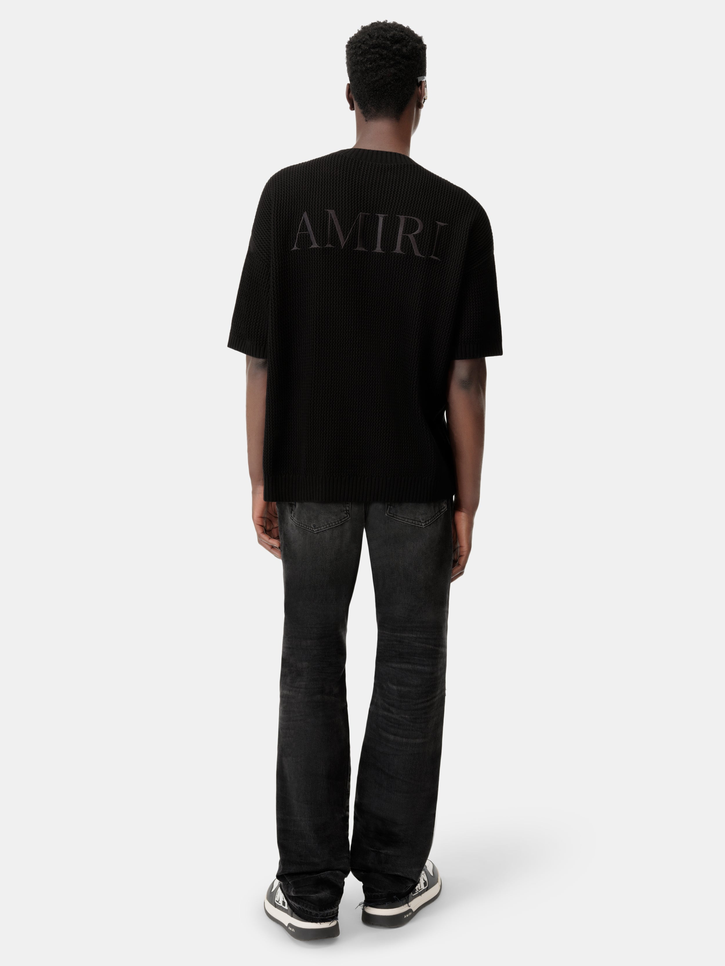 LEATHER STRAIGHT MX1 JEAN - Vintage Black