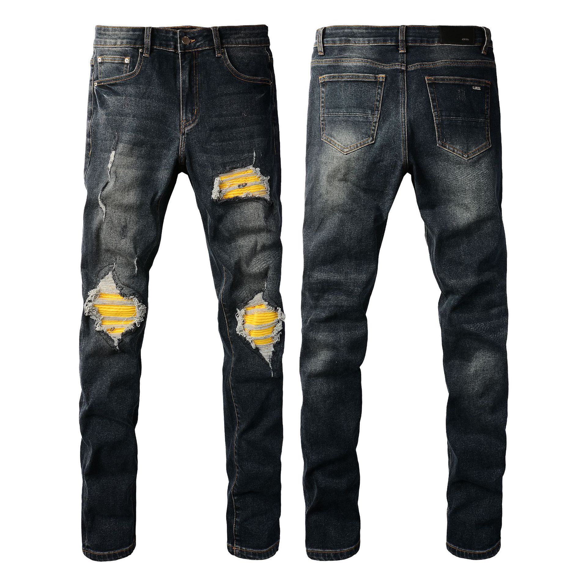 European And American Fashion Street Fashion Close-fitting And Slim-fitting Skinny Jeans - MAVERICKFITS