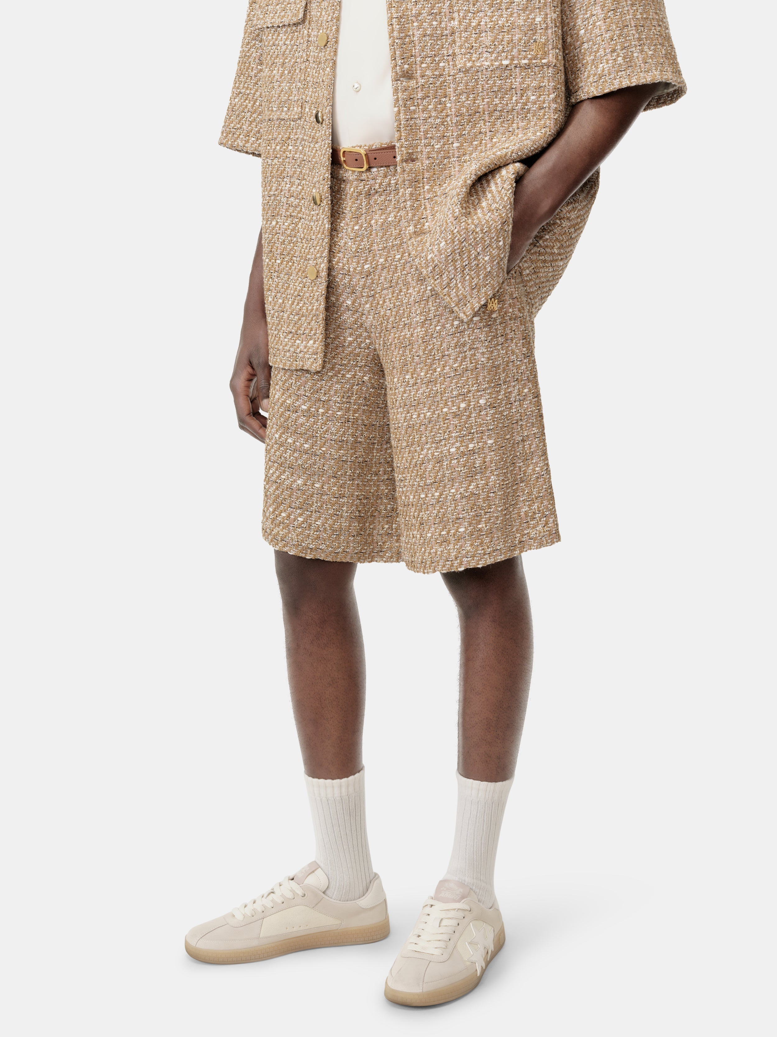 BOUCLE SHORT - Camel