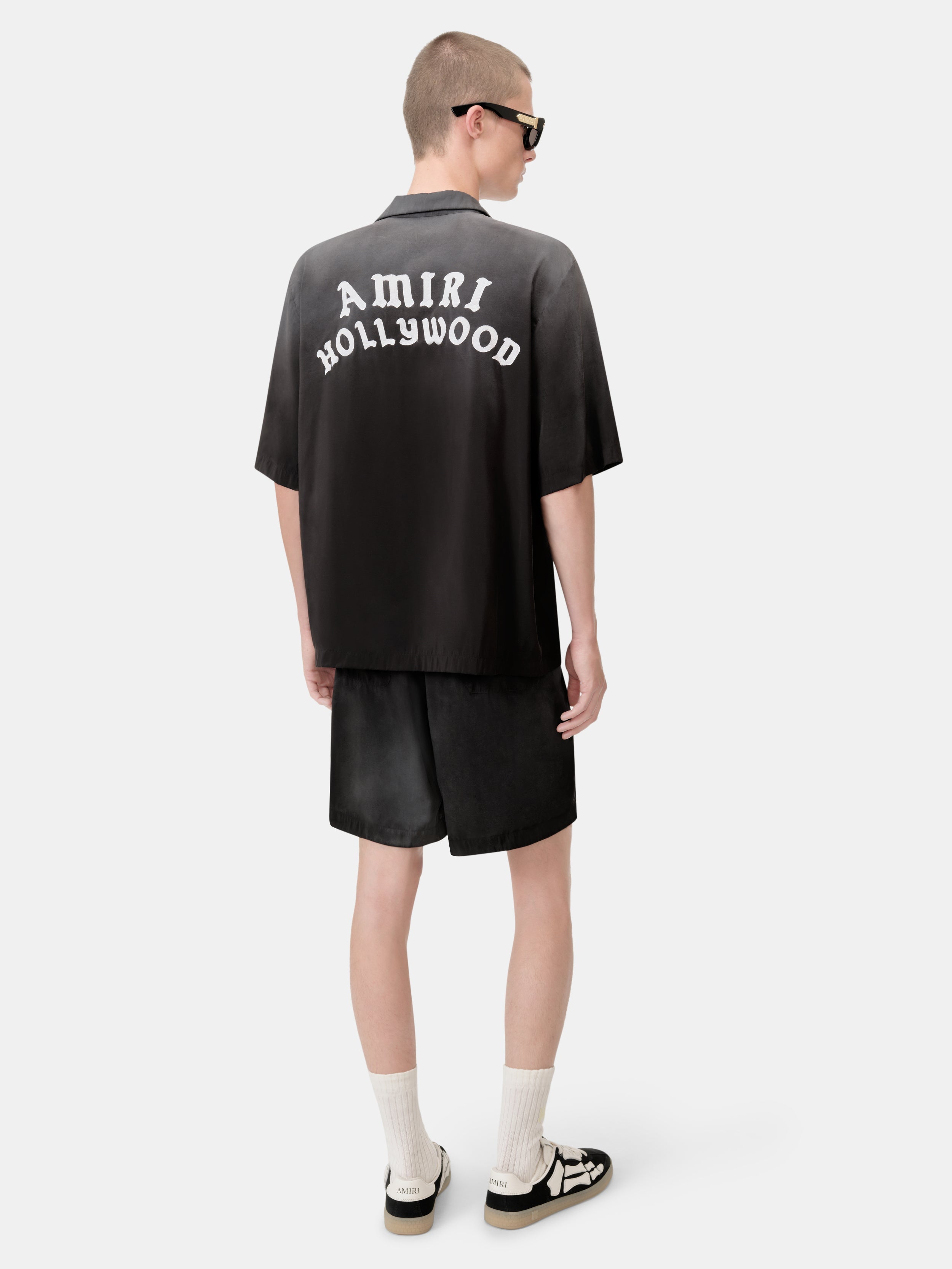 AMIRI HOLLYWOOD BOWLING SHIRT - Black