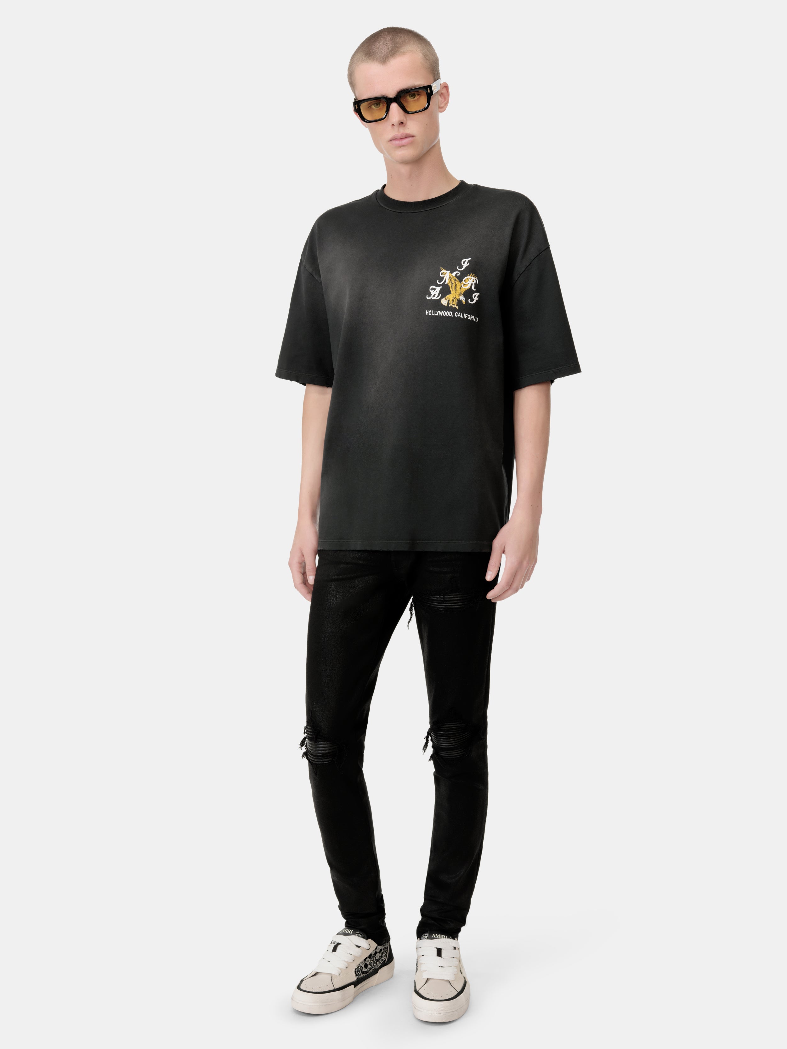 AMIRI EAGLE OVERSIZED TEE - Black