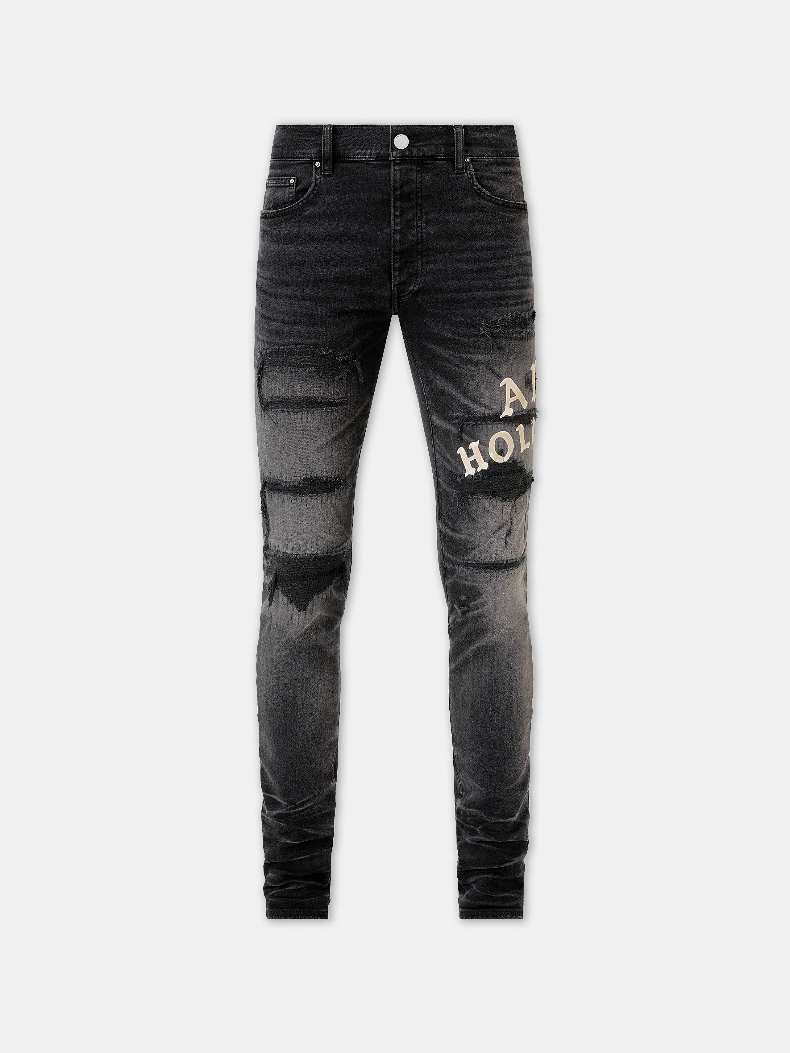 AMIRI HOLLYWOOD REPAIRED JEAN - Faded Black