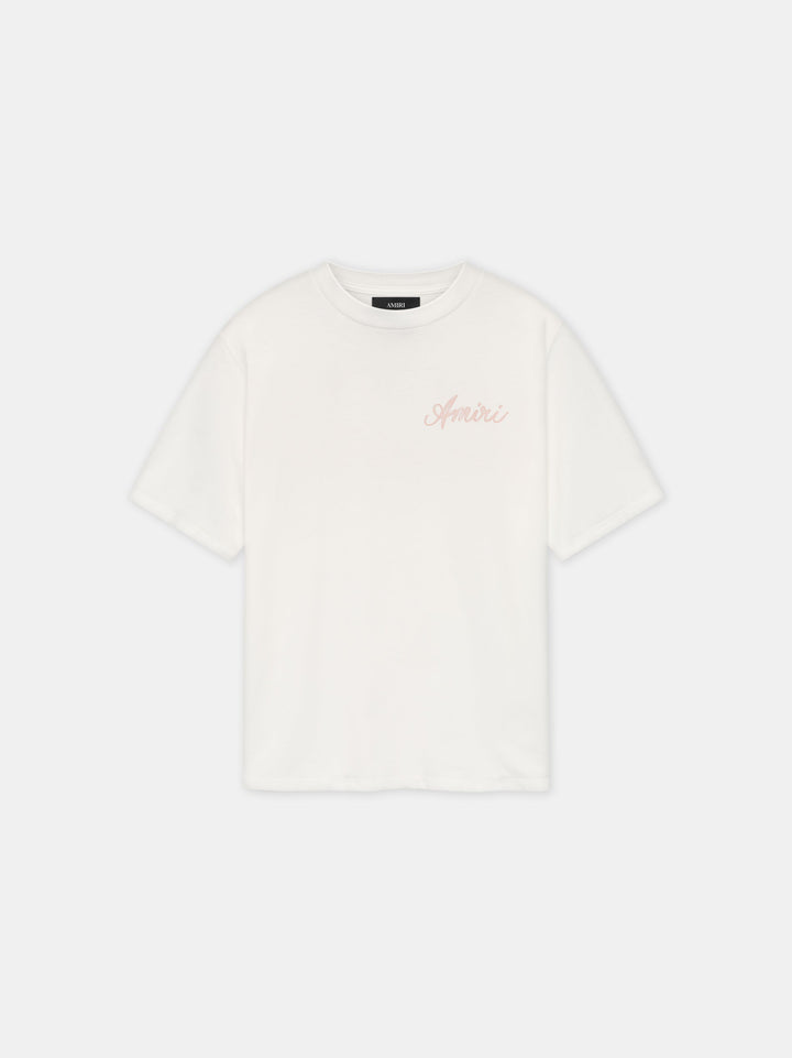 AMIRI BOX SCRIPT TEE - Malibu Peach
