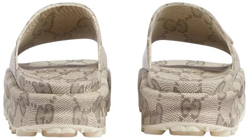 GUCCI SLIDE SANDAL " INTERLOCKING BEIGE EBONY ' #.