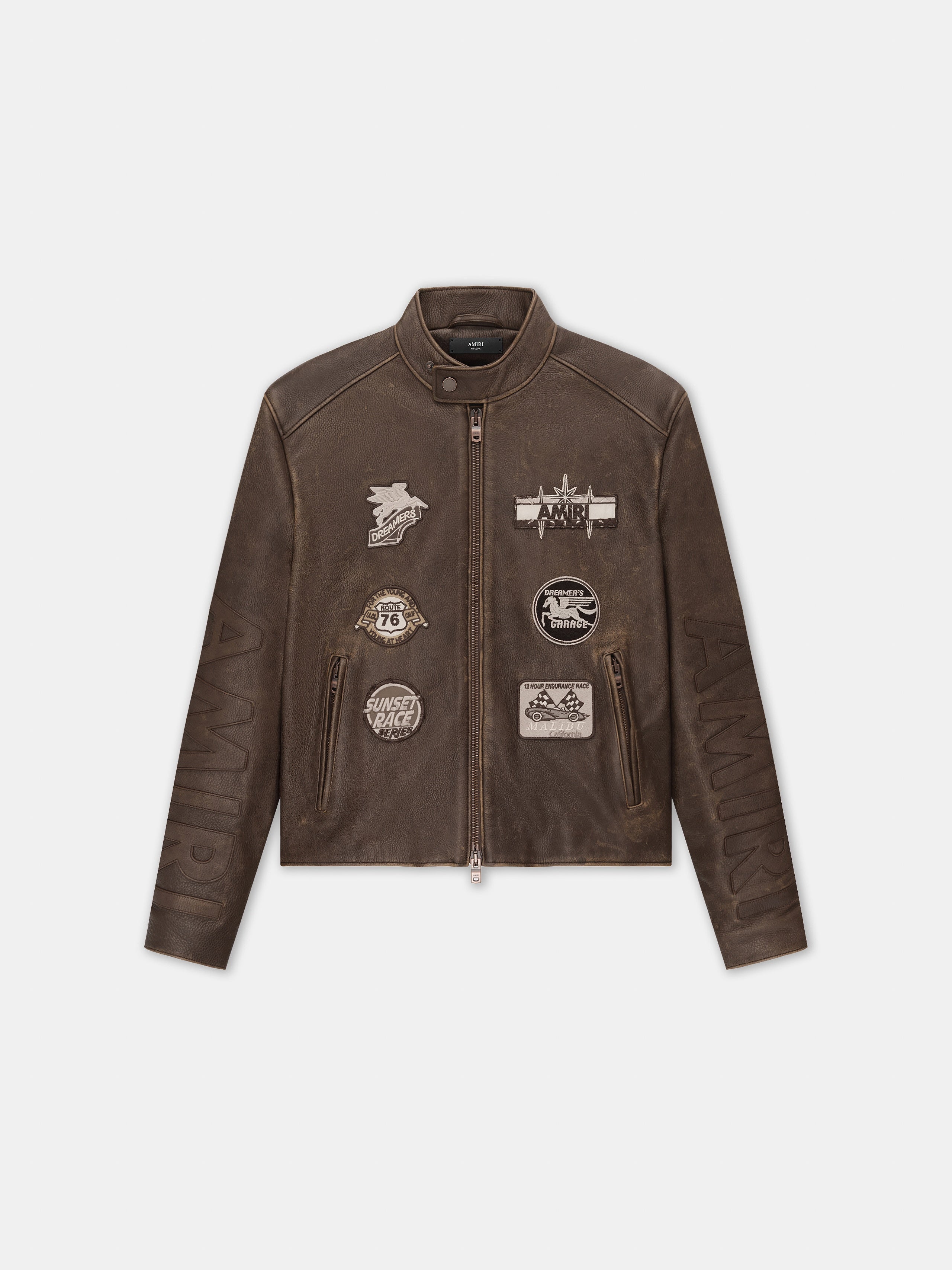 AMIRI PATCH RACER JACKET - Walnut Brown