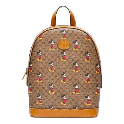 Gucci x Disney Mickey Mouse Leather Backpack 'Beige Brown' 552884-HWUDM-8603 #.