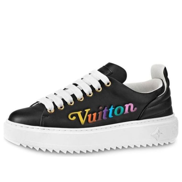 (WMNS) LOUIS VUITTON LV Time Out Vuitton Calfskin Sports Shoes Black 1A5C55 #