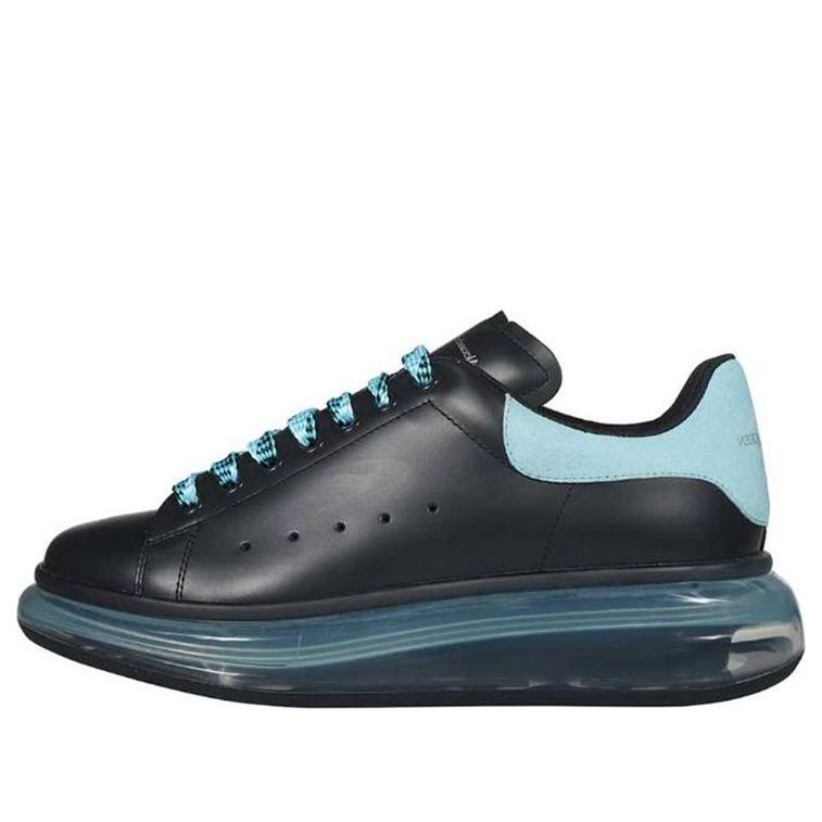 (WMNS) Alexander McQueen Oversized Sneakers 'Black Light Blue' 666893WHXMA1136 #