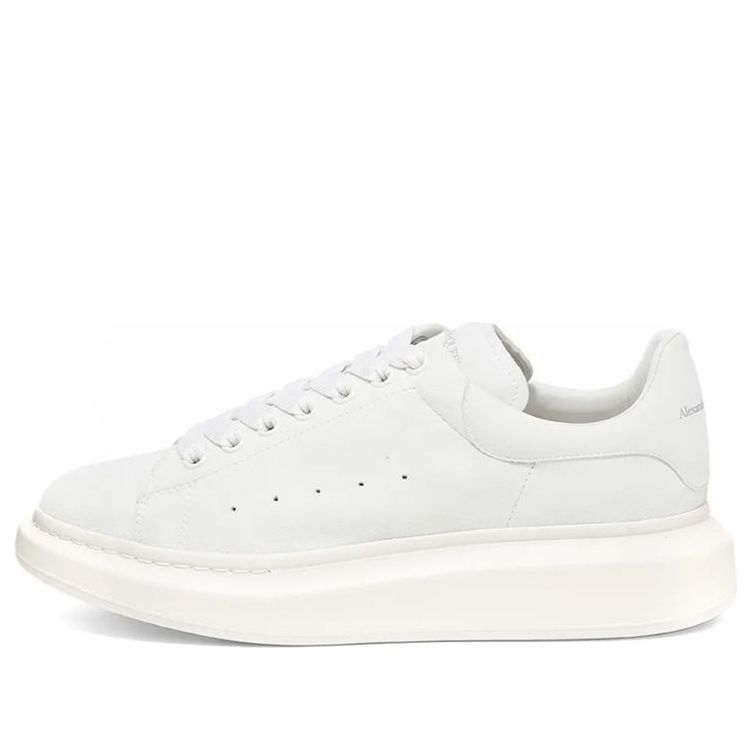Alexander McQueen Nubuck Wedge Sole Sneaker 'Ivory' 553761WHV679521 #