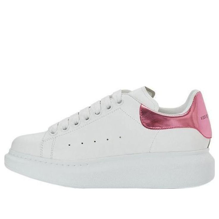 (WMNS) Alexander McQueen Oversized Sneaker 'White Pink Metallic' 676702WICGG9993 #