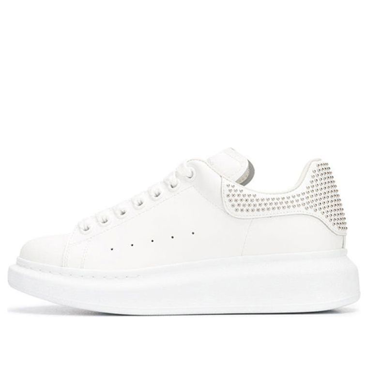 (WMNS) Alexander McQueen Oversized Sneaker 'White Silver' 611696WHQYW9071 #