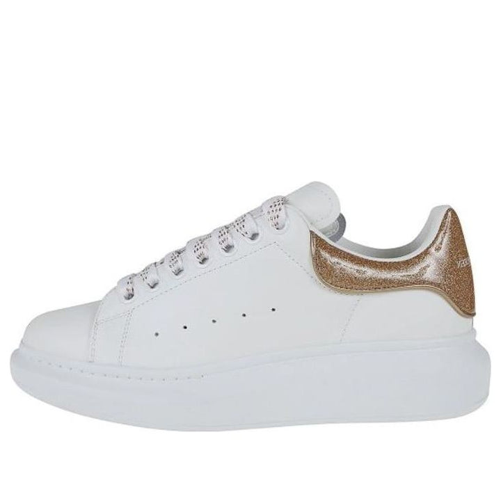 (WMNS) Alexander McQueen Oversize Sole Shoes 'White Gold' 718239WICGJ9053 #