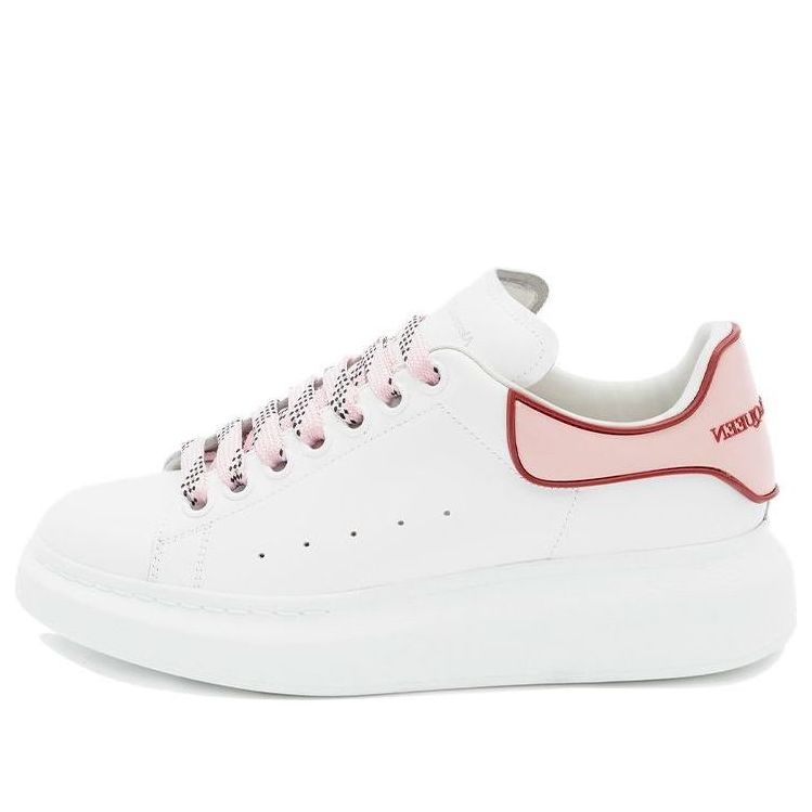 (WMNS) Alexander McQueen Oversized Sneaker 'White Pink Carnelian Red' 621056WHXMT9633 #