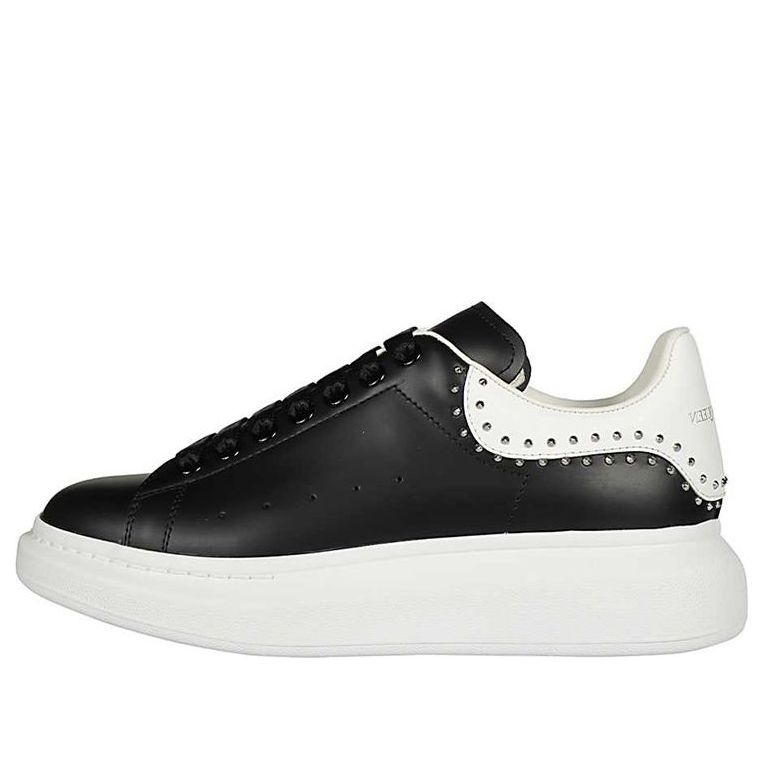 Alexander McQueen Oversized Sneaker 'Black Studs' 628017WHTQQ1071 #