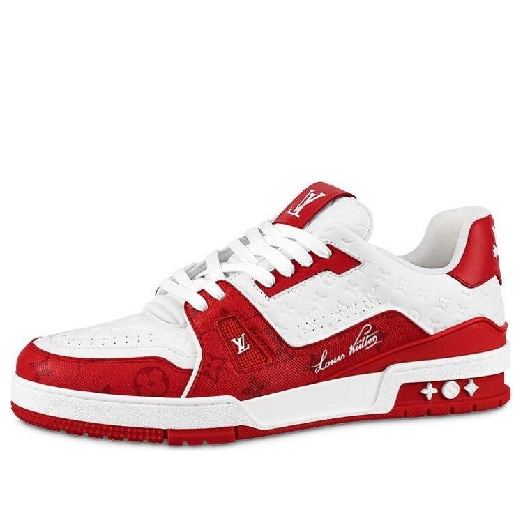 LOUIS VUITTON LV Trainers 'White Red' 1AANFH #
