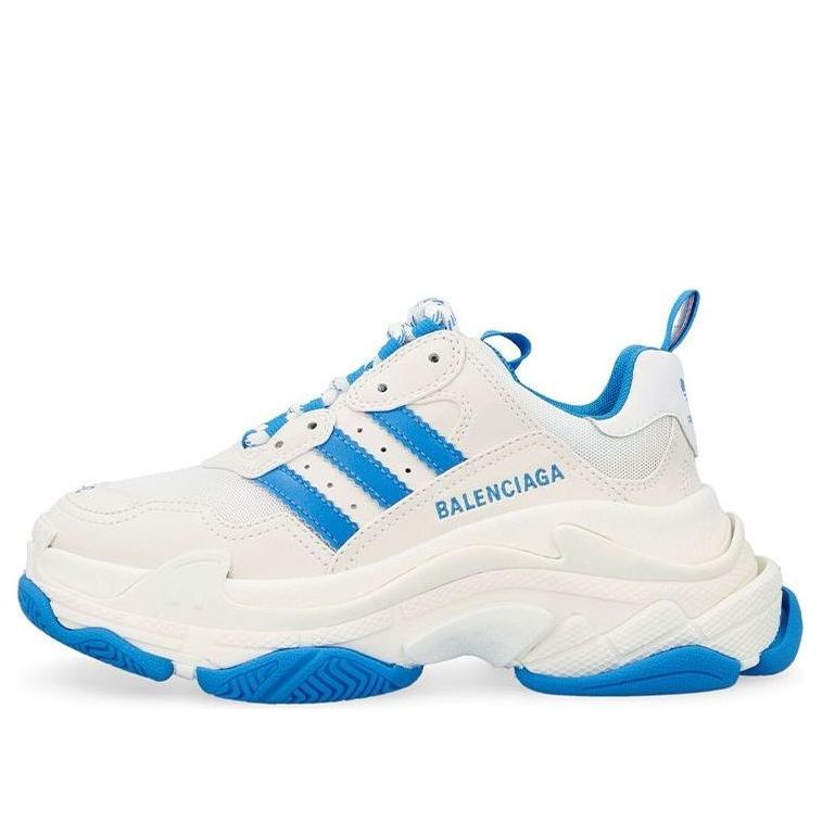 (WMNS) Balenciaga Triple S x Adidas 'White Blue' 712764W2ZB39040 #