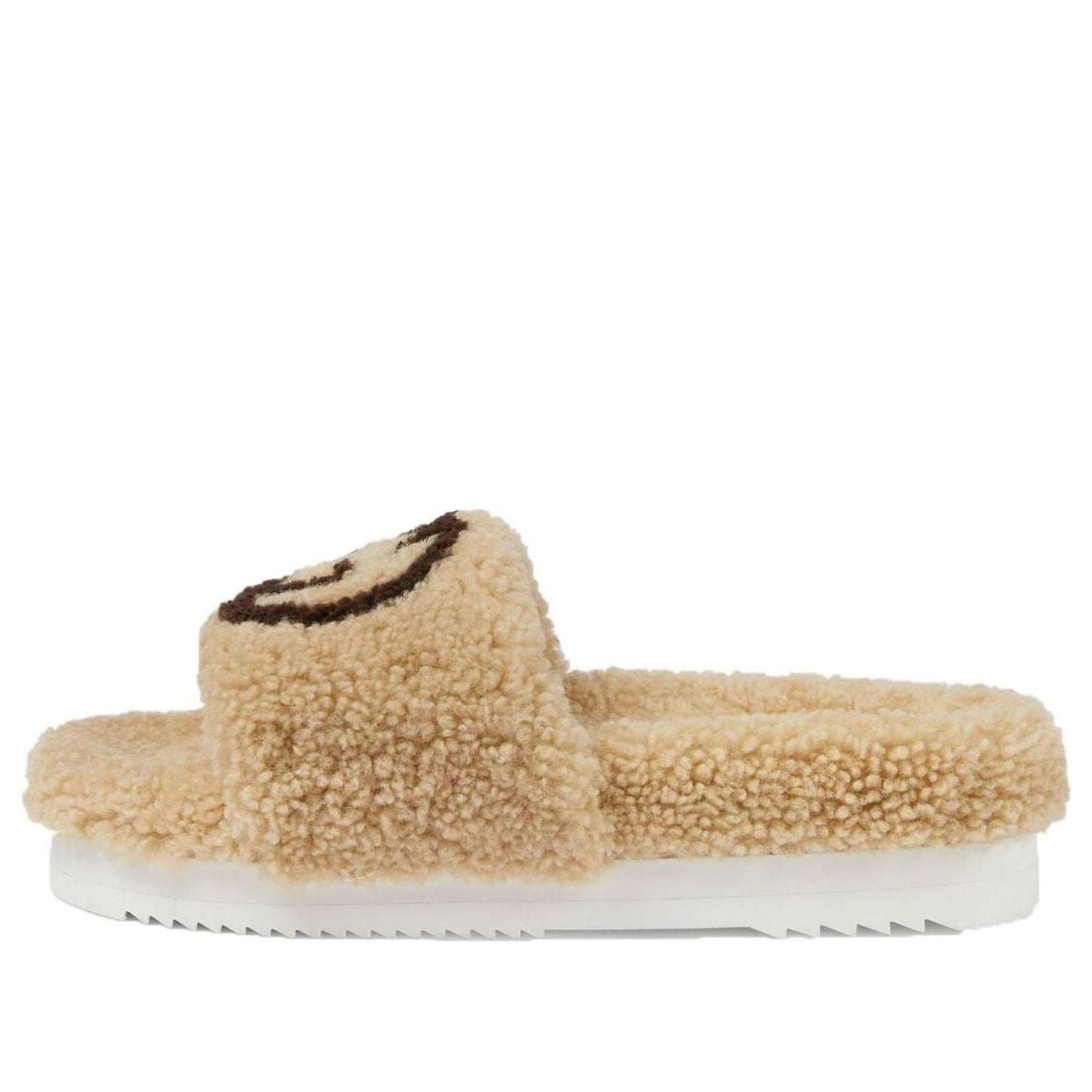 (WMNS) Gucci Slide 'Interlocking G Merino Wool - Light Brown' 646225-D0L00-9547 #
