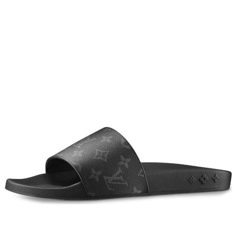 LOUIS VUITTON Waterfront Mules 'Black Logo Monogram' 1A3PRW #.