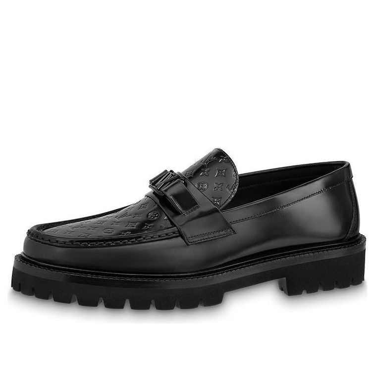 LOUIS VUITTON Major Loafer Shoes 'Black' 1ABFFP #