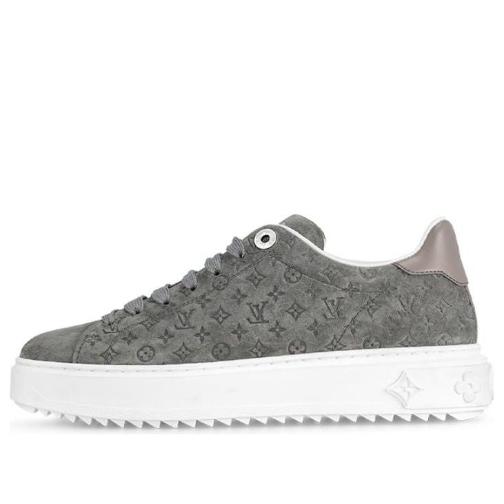 (WMNS) LOUIS VUITTON Time Out Sneakers 'Grey Minimonogram' 1ABR1M #