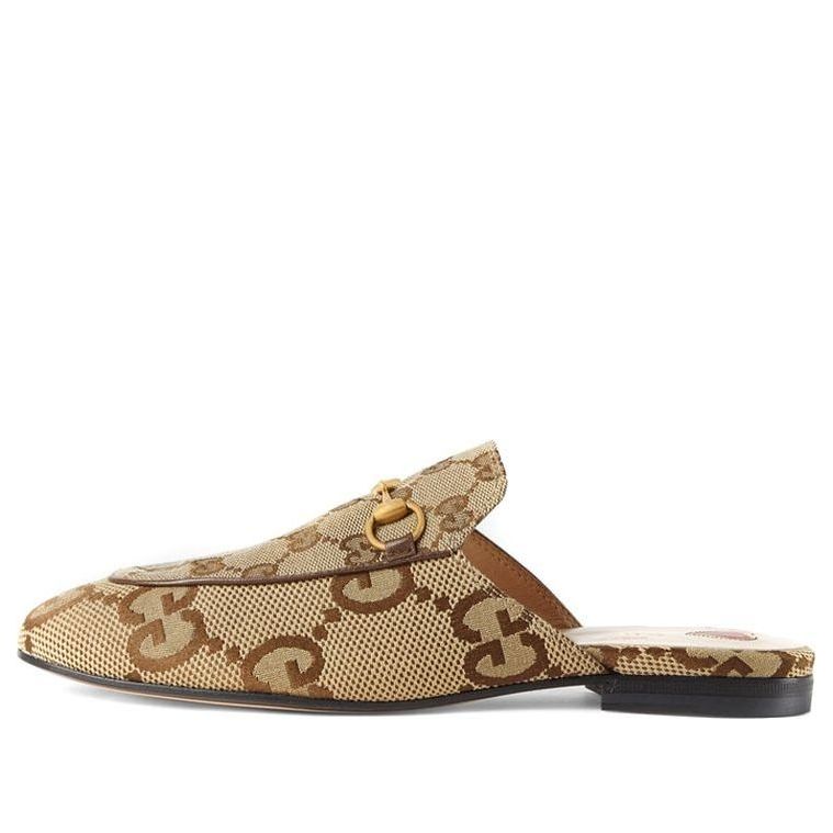 (WMNS) Gucci Jumbo GG Princetown Slipper 'Camel Ebony' 475094-UKO60-2588 #